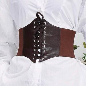 ❌❌SOLD❌❌Brown Lace-Up Corset Belt